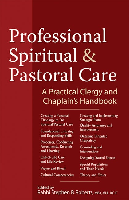 Book cover image for Professional Spiritual & Pastoral Care ISBN: 9781683362449