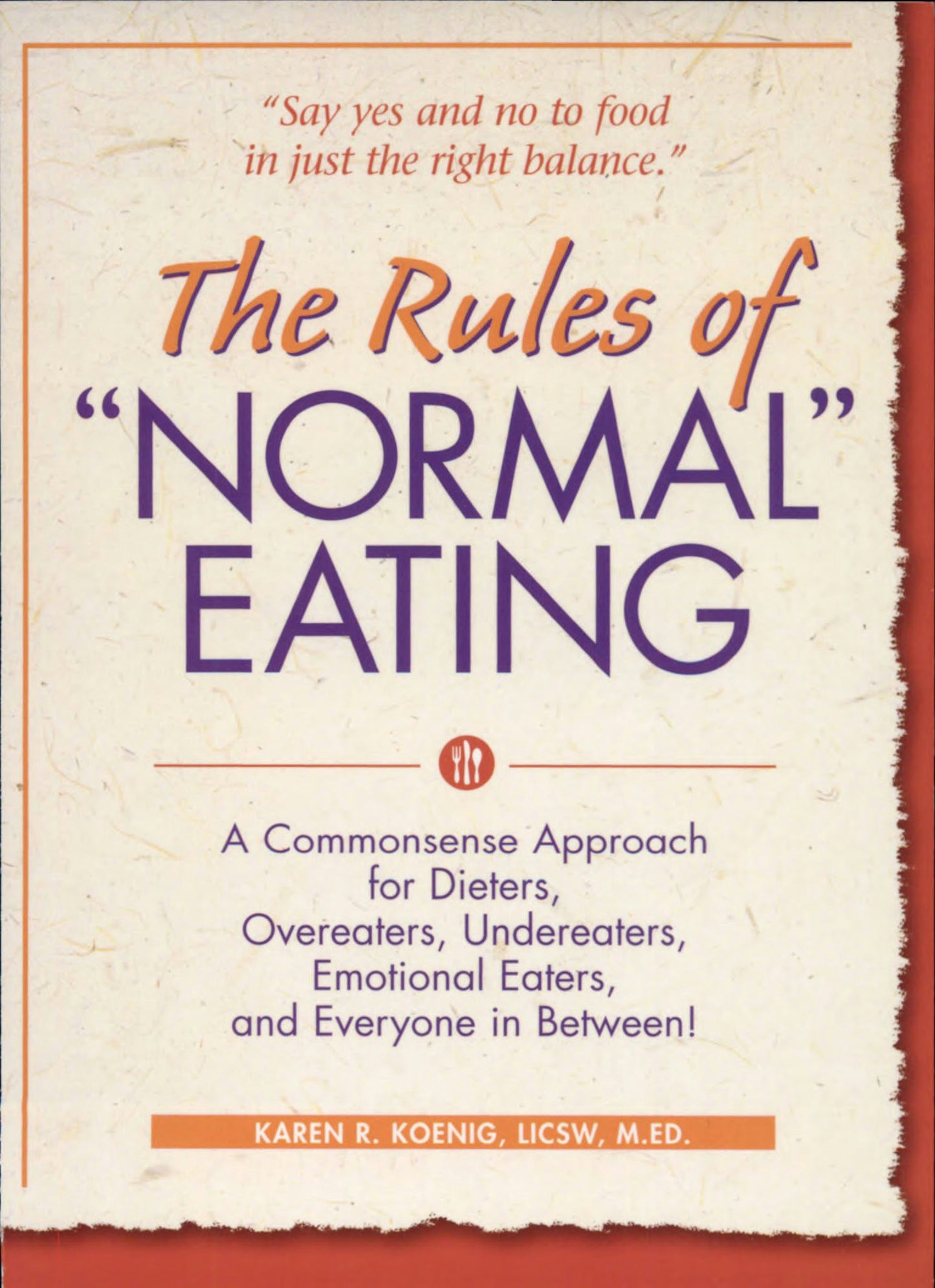 Book cover image for The Rules of "Normal" Eating ISBN: 9781684424931