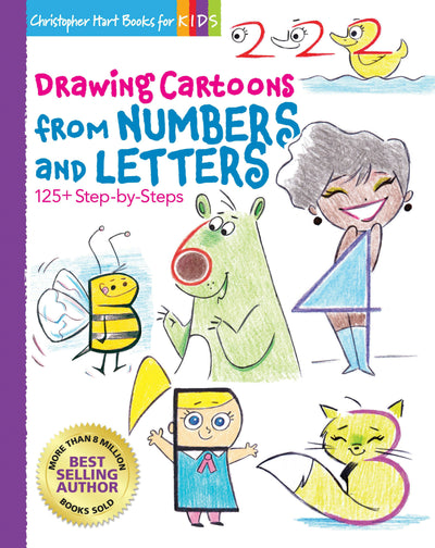 Cover image for Drawing Cartoons from Numbers and Letters, isbn: 9781684620159