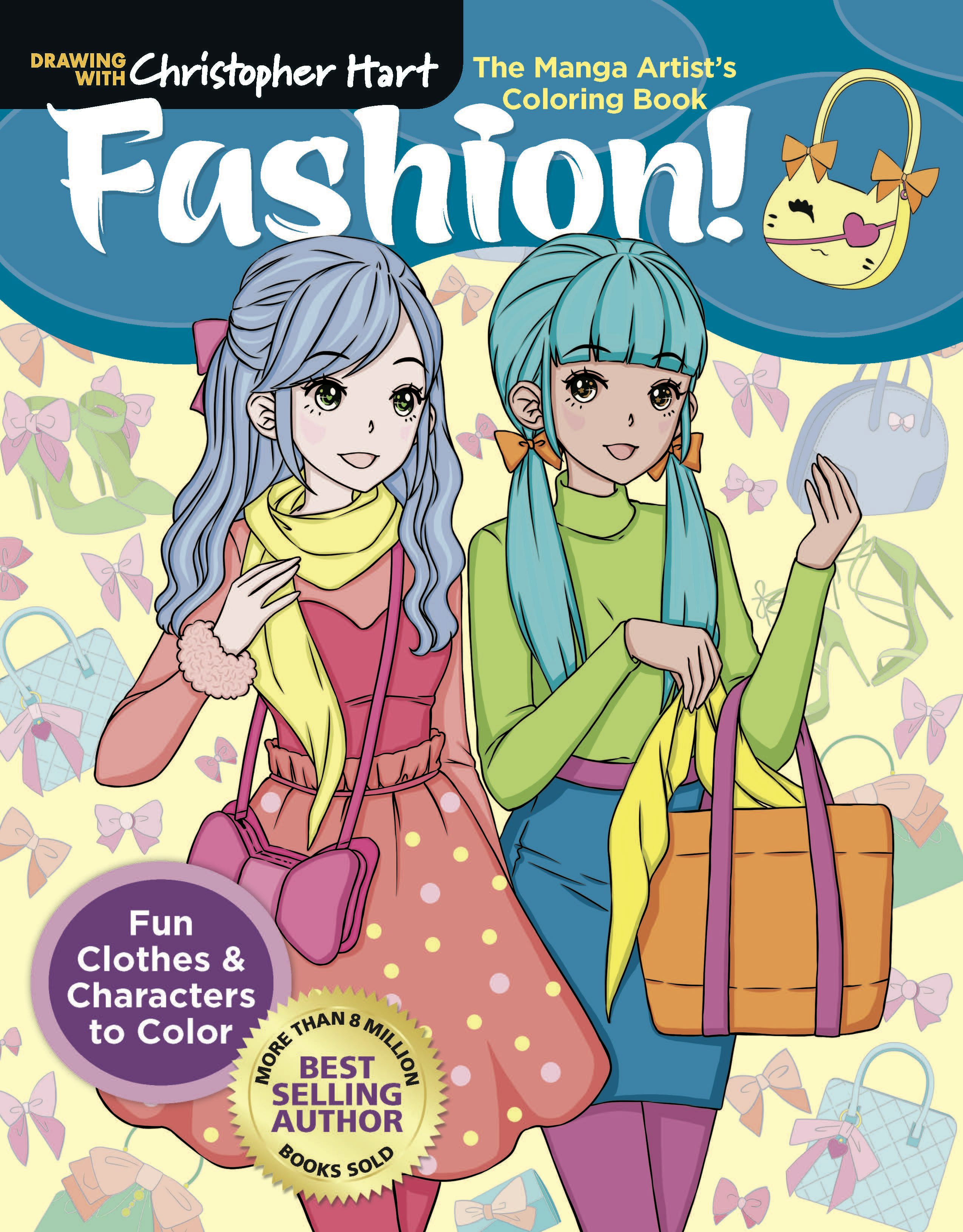 Book cover image for Manga Artist's Coloring Book: Fashion! ISBN: 9781684620531