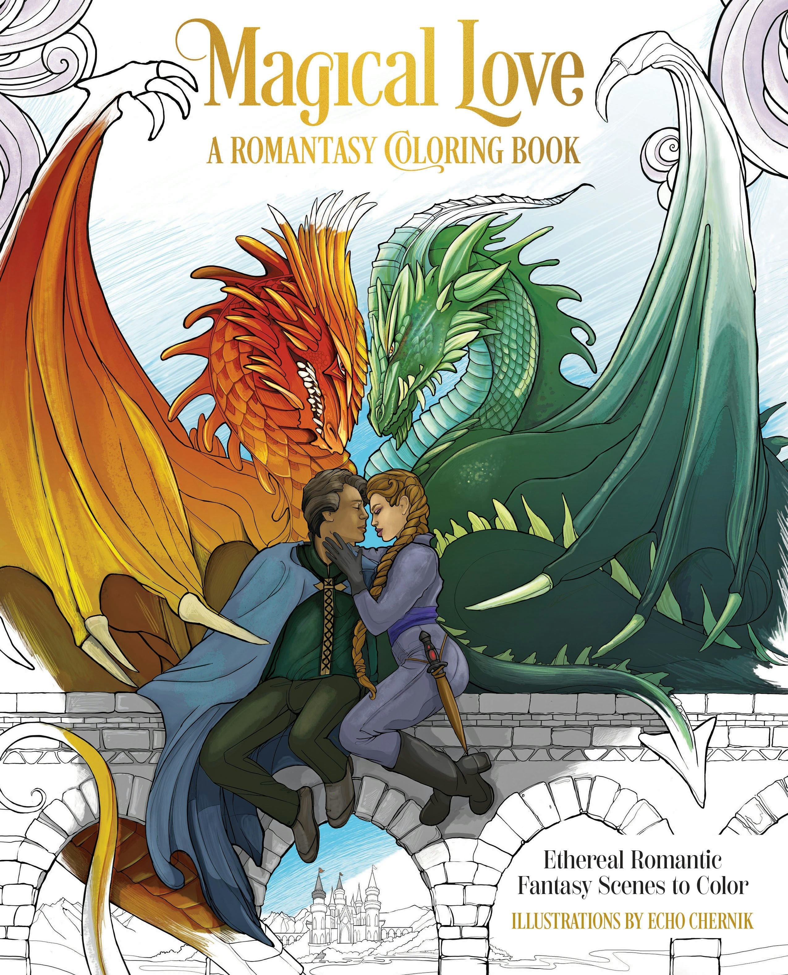 Book cover image for Magical Love: A Romantasy Coloring Book ISBN: 9781684620920