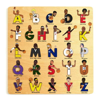 Cover image for Basketball Legends Wooden Alphabet Puzzle, isbn: 9781763753815