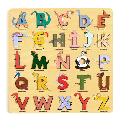 Cover image for Dino Wooden Alphabet Puzzle, isbn: 9781763753822