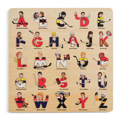 Cover image for Hockey Legends Wooden Alphabet Puzzle, isbn: 9781763753839