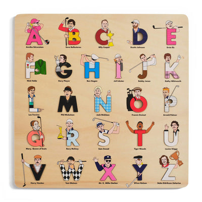 Cover image for Golf Legends Wooden Alphabet Puzzle, isbn: 9781763753846
