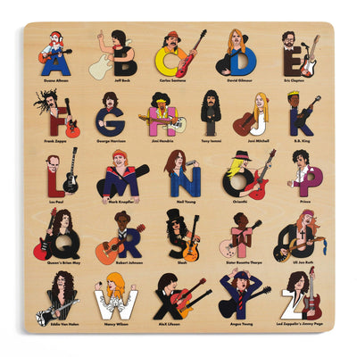 Cover image for Guitar Legends Wooden Alphabet Puzzle, isbn: 9781763753877