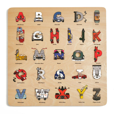 Cover image for Car Legends Wooden Alphabet Puzzle, isbn: 9781763753891