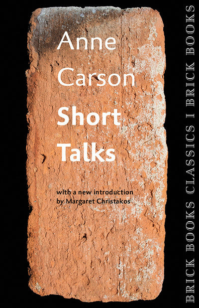 Cover image for Short Talks, isbn: 9781771313421