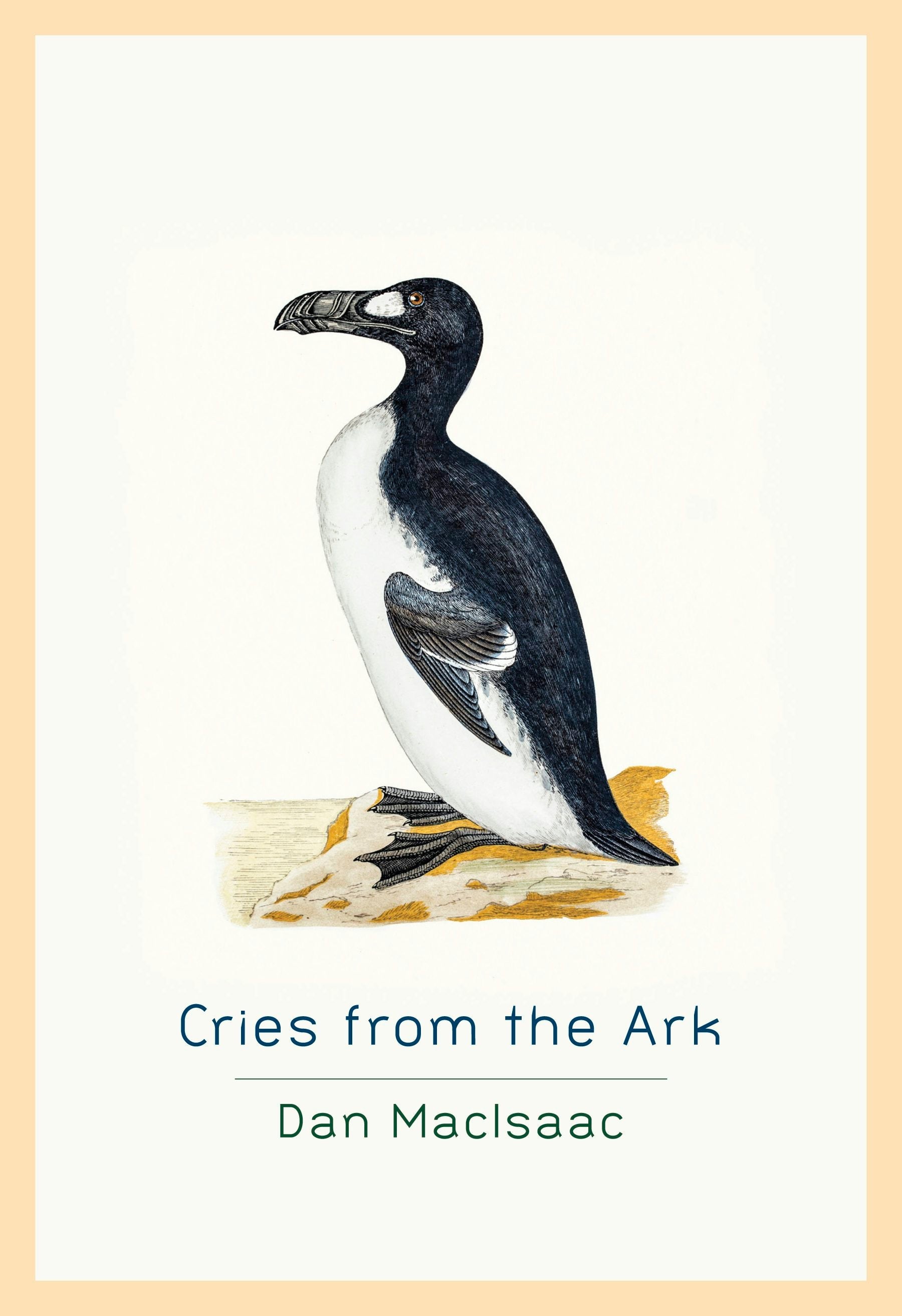 Book cover image for Cries from the Ark ISBN: 9781771314701