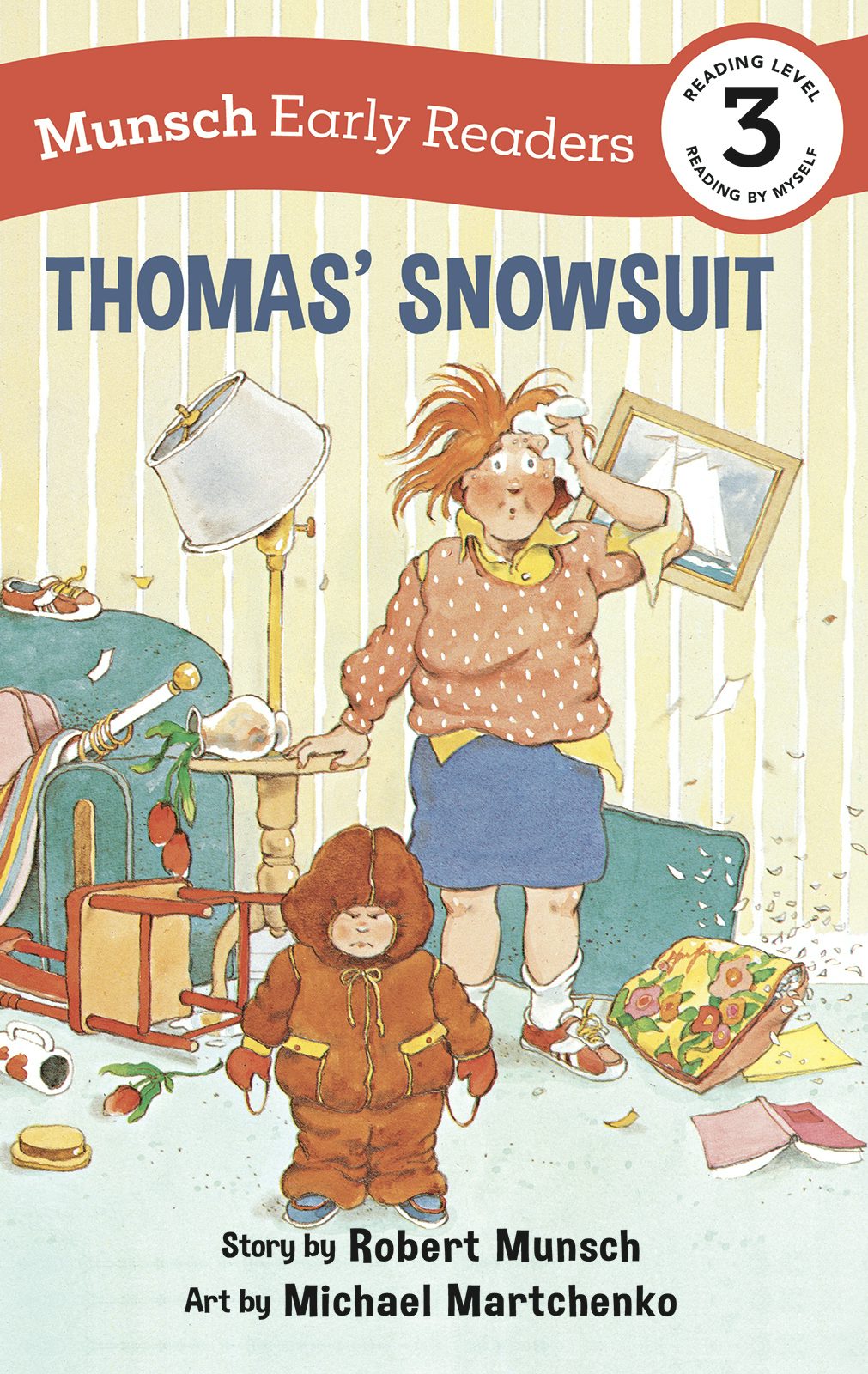 Book cover image for Thomas' Snowsuit Early Reader ISBN: 9781773216577
