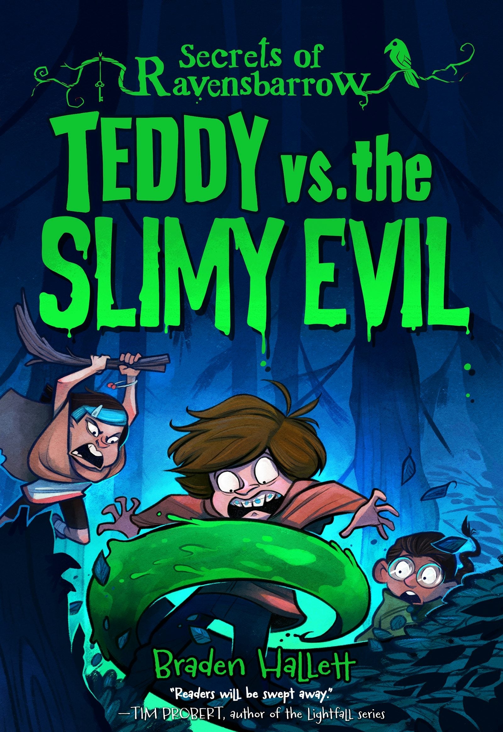 Book cover image for Teddy vs. the Slimy Evil ISBN: 9781773219134