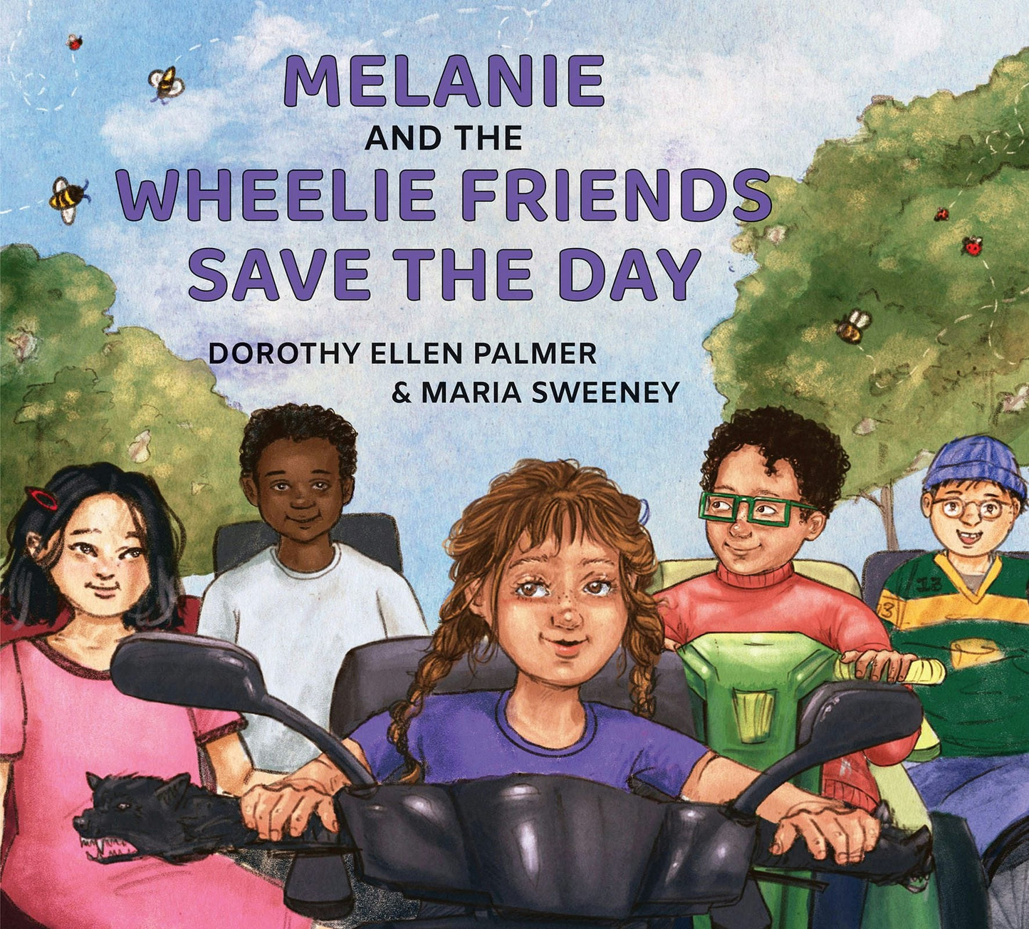 Book cover image for Melanie and the Wheelie Friends Save the Day ISBN: 9781779460578