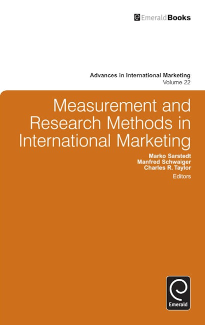 Book cover image for Measurement and Research Methods in International Marketing ISBN: 9781780520940