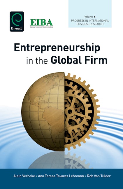 Book cover image for Entrepreneurship in the Global Firm ISBN: 9781780521145