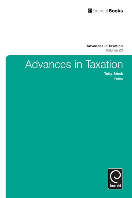 Book cover image for Advances in Taxation ISBN: 9781780525921
