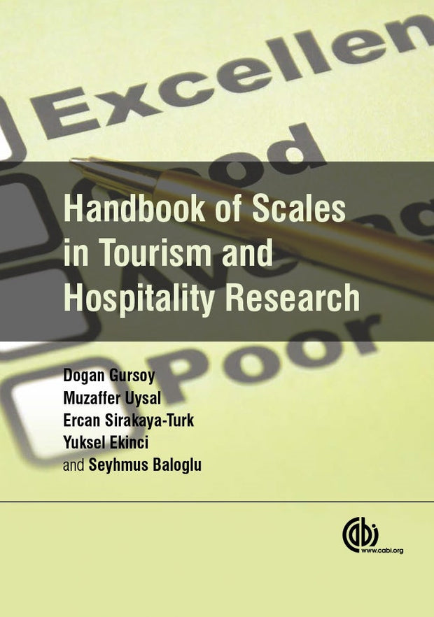 Cover image for Handbook of Scales in Tourism and Hospitality Research, isbn: 9781780644530