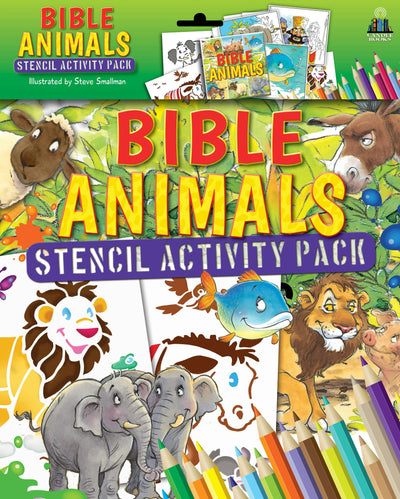 Cover image for Bible Animals Stencil Activity Pack, isbn: 9781781283158