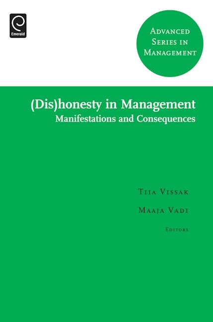 Book cover image for (Dis)honesty in Management ISBN: 9781781906019