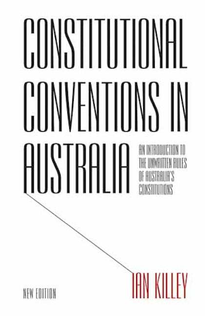 Book cover image for Constitutional Conventions in Australia ISBN: 9781783081226