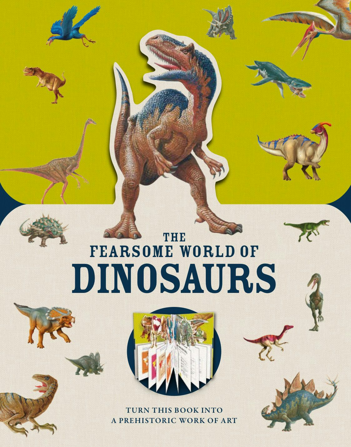 Book cover image for Paperscapes: The Fearsome World of Dinosaurs ISBN: 9781783125814