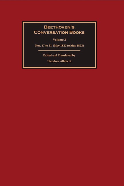 Book cover image for Beethoven's Conversation Books Volume 3 ISBN: 9781783271528