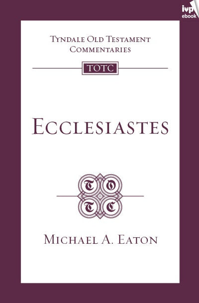Cover image for TOTC Ecclesiastes, isbn: 9781783592463