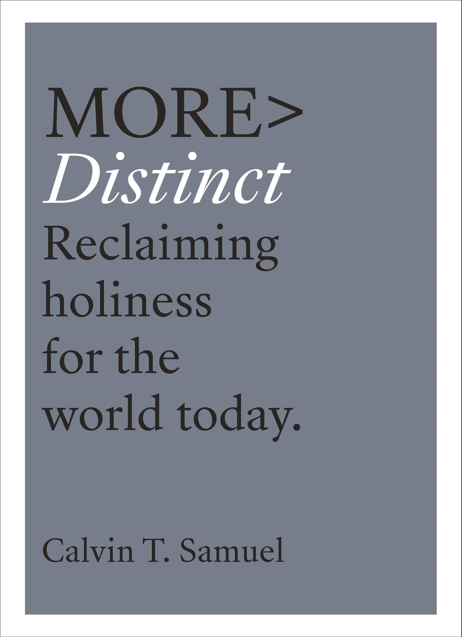 Cover image for more DISTINCT ISBN 9781783597093