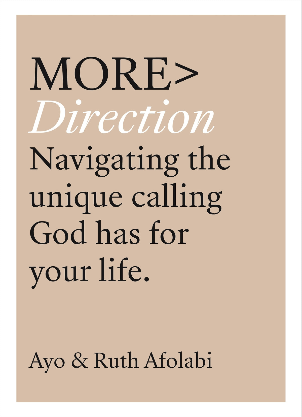 Cover image for more DIRECTION ISBN 9781783597109