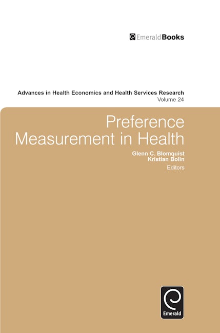 Book cover image for Preference Measurement in Health ISBN: 9781784410292