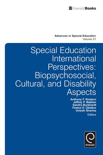 Book cover image for Special Education International Perspectives ISBN: 9781784410452