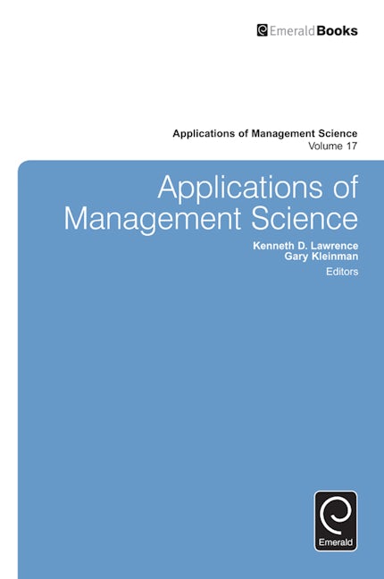 Book cover image for Applications of Management Science ISBN: 9781784412111