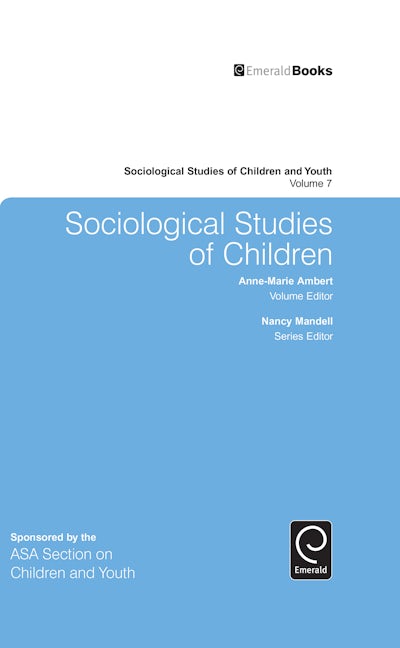 Book cover image for Sociological Studies of Children ISBN: 9781784413149