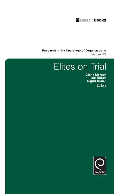 Book cover image for Elites on Trial ISBN: 9781784416805