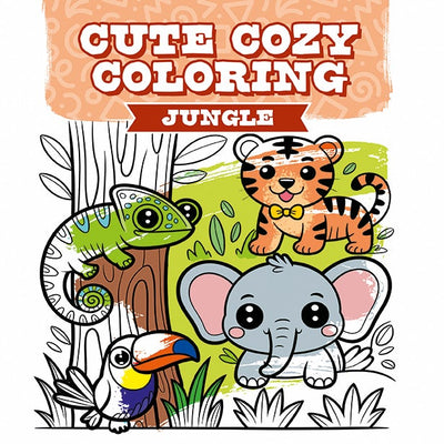 Cover image for Cute Cozy Coloring: Jungle, isbn: 9781784947354