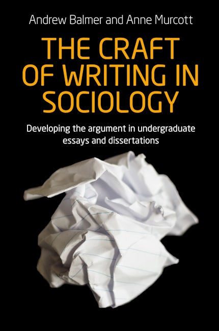 Book cover image for The craft of writing in sociology ISBN: 9781784992705