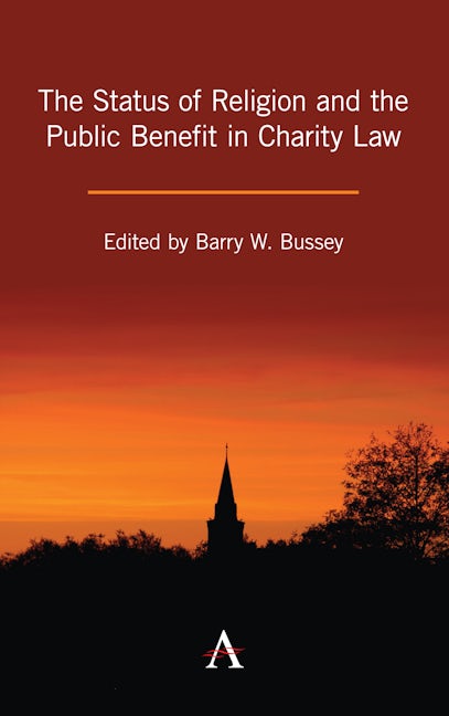 Book cover image for The Status of Religion and the Public Benefit in Charity Law ISBN: 9781785273629