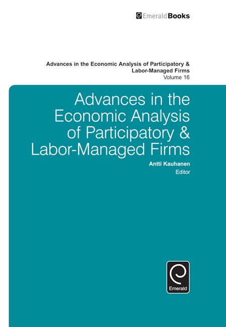 Book cover image for Advances in the Economic Analysis of Participatory & Labor-Managed Firms ISBN: 9781785603792