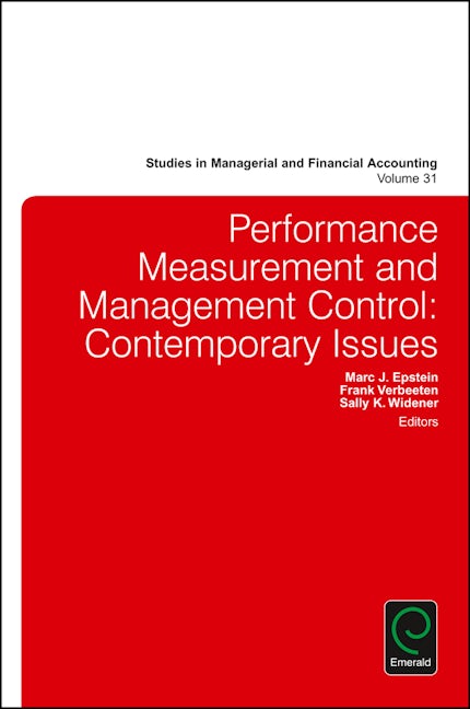 Book cover image for Performance Measurement and Management Control ISBN: 9781785609169