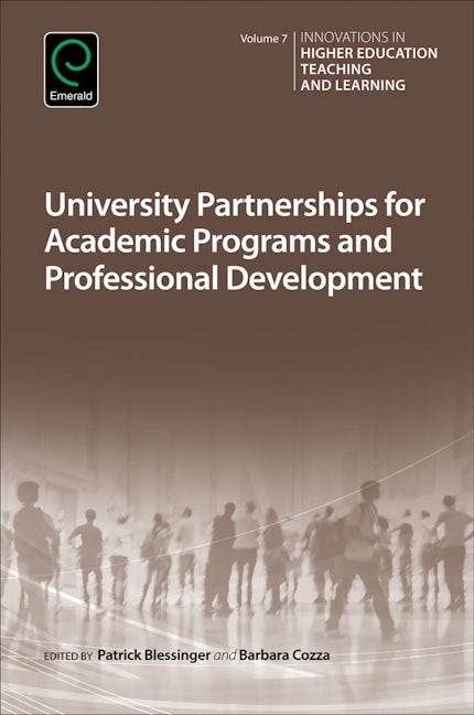 Book cover image for University Partnerships for Academic Programs and Professional Development ISBN: 9781786353009
