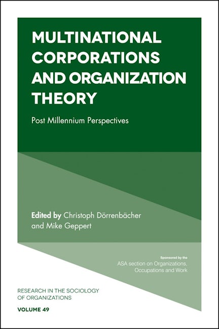 Book cover image for Multinational Corporations and Organization Theory ISBN: 9781786353863