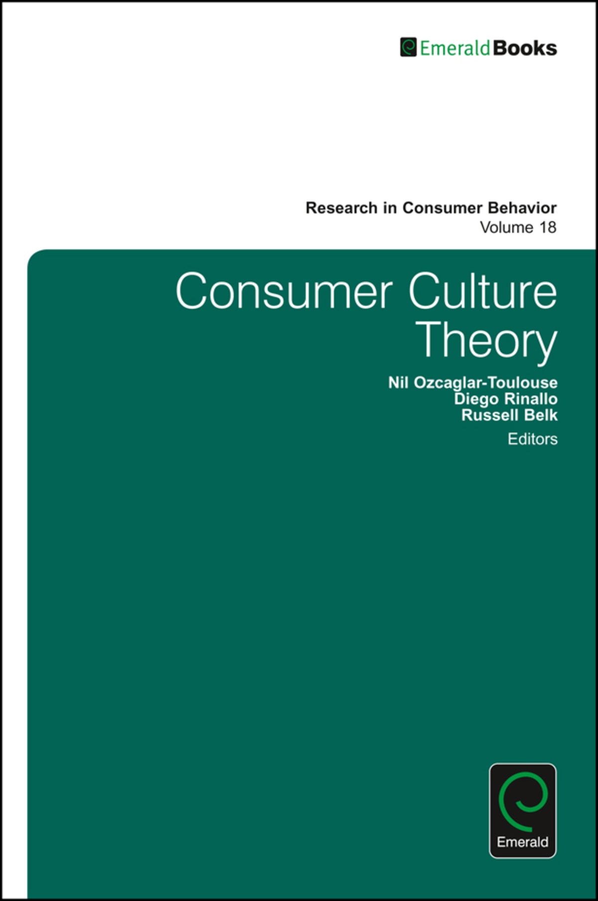 Cover image for Consumer Culture Theory ISBN 9781786354969