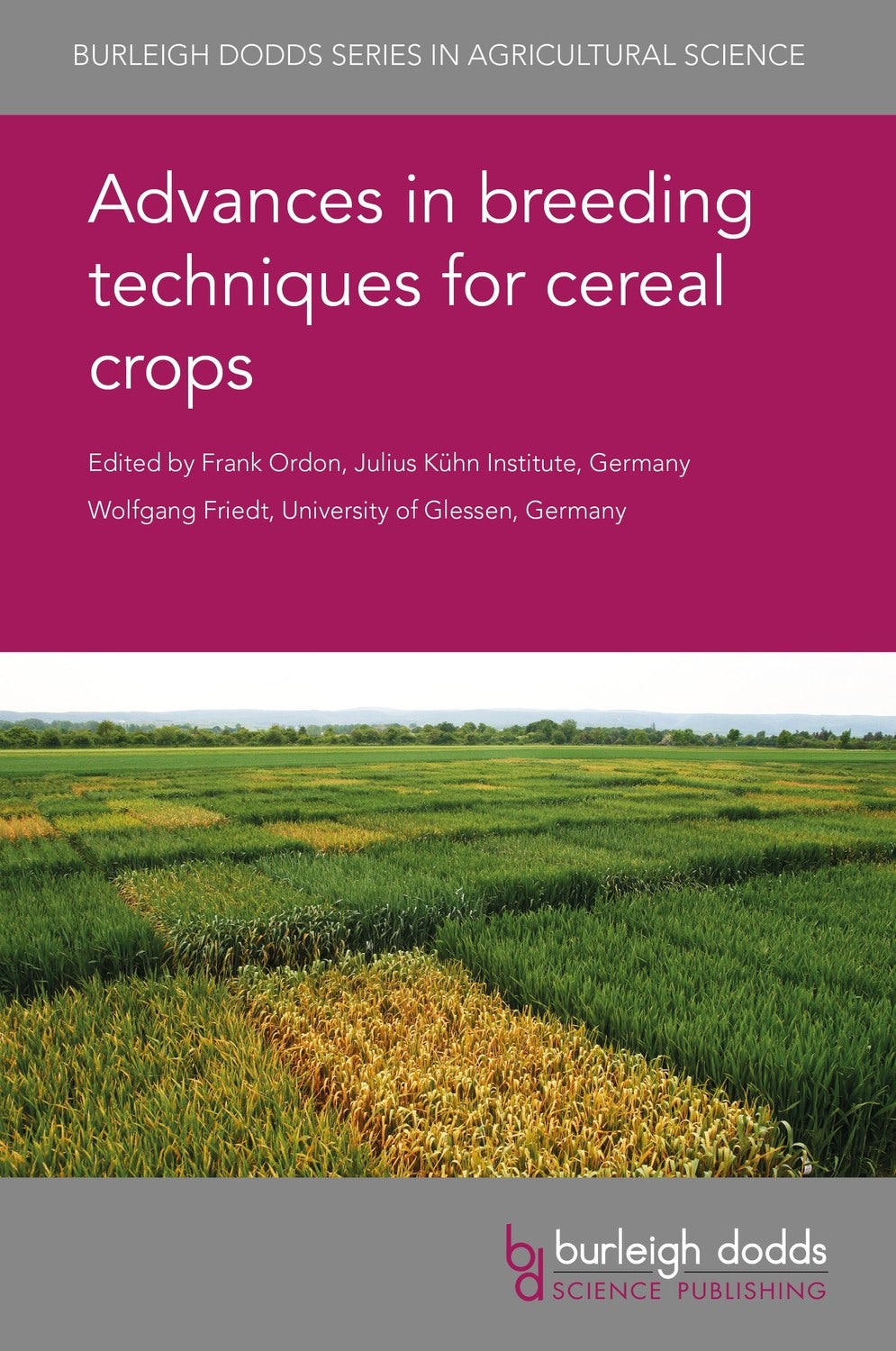Book cover image for Advances in breeding techniques for cereal crops ISBN: 9781786762443