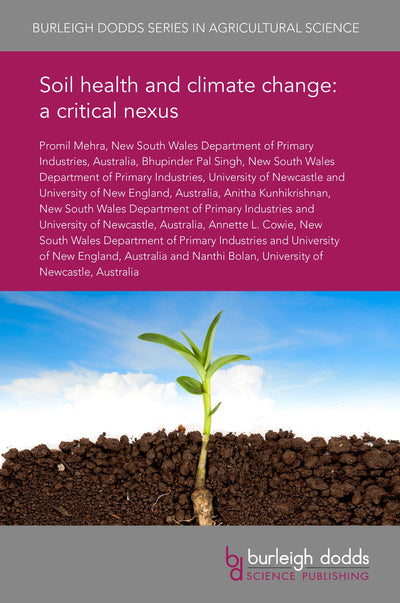 Cover image for Soil health and climate change: a critical nexus, isbn: 9781786763921