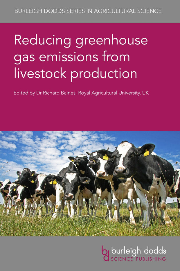 Cover image for Reducing greenhouse gas emissions from livestock production, isbn: 9781786764423