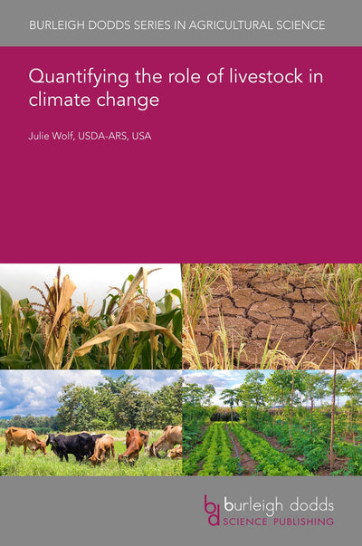 Cover image for Quantifying the role of livestock in climate change, isbn: 9781786767394