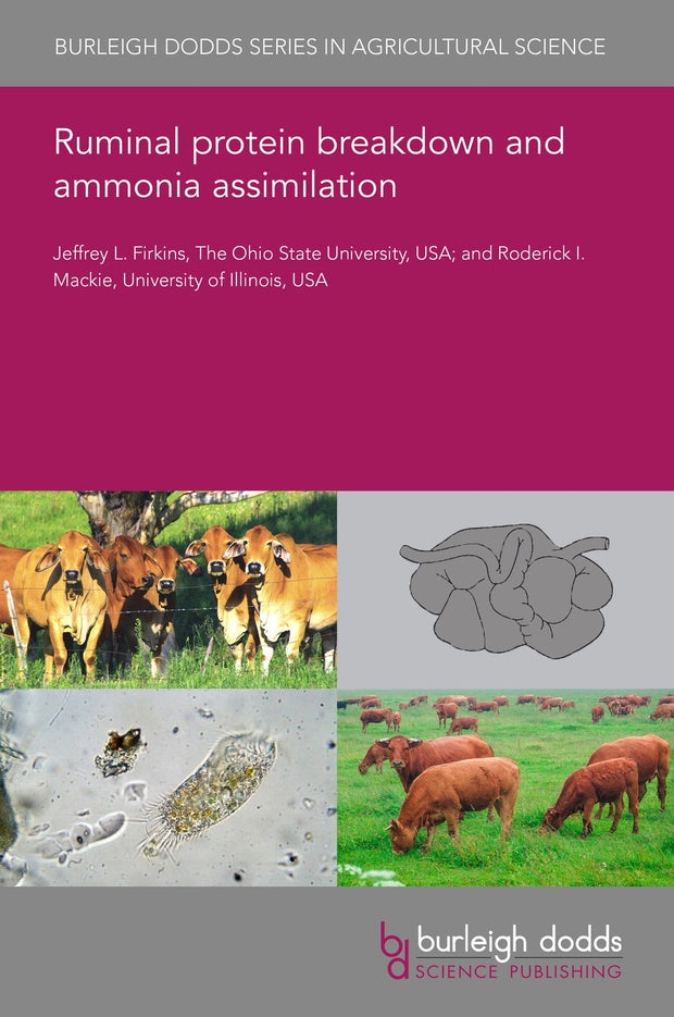 Cover image for Ruminal protein breakdown and ammonia assimilation, isbn: 9781786768025
