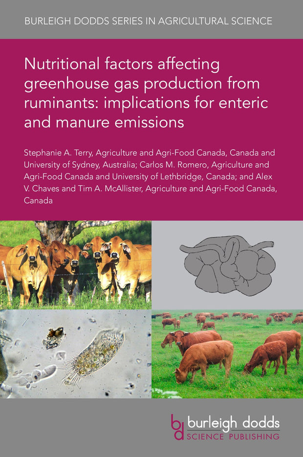 Cover image for Nutritional factors affecting greenhouse gas production from ruminants: implications for enteric and manure emissions, isbn: 9781786768049