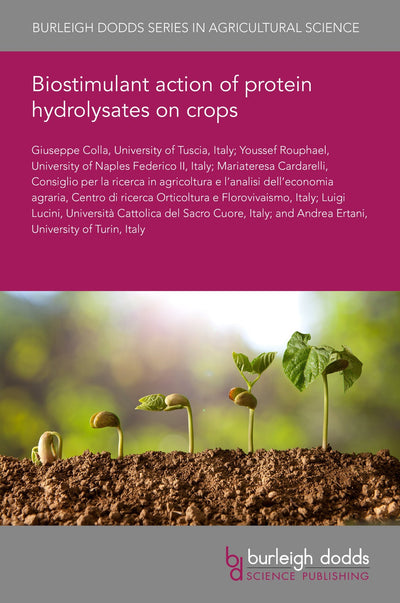 Cover image for Biostimulant action of protein hydrolysates on crops, isbn: 9781786768285