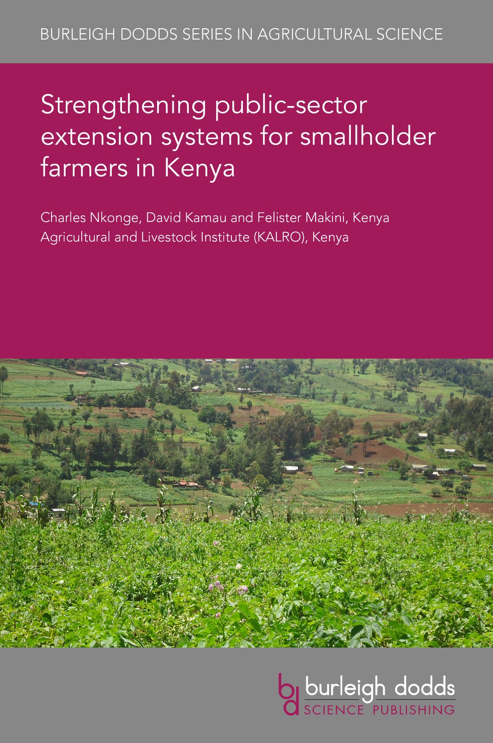 Book cover image for Strengthening public-sector extension systems for smallholder farmers in Kenya ISBN: 9781786769626