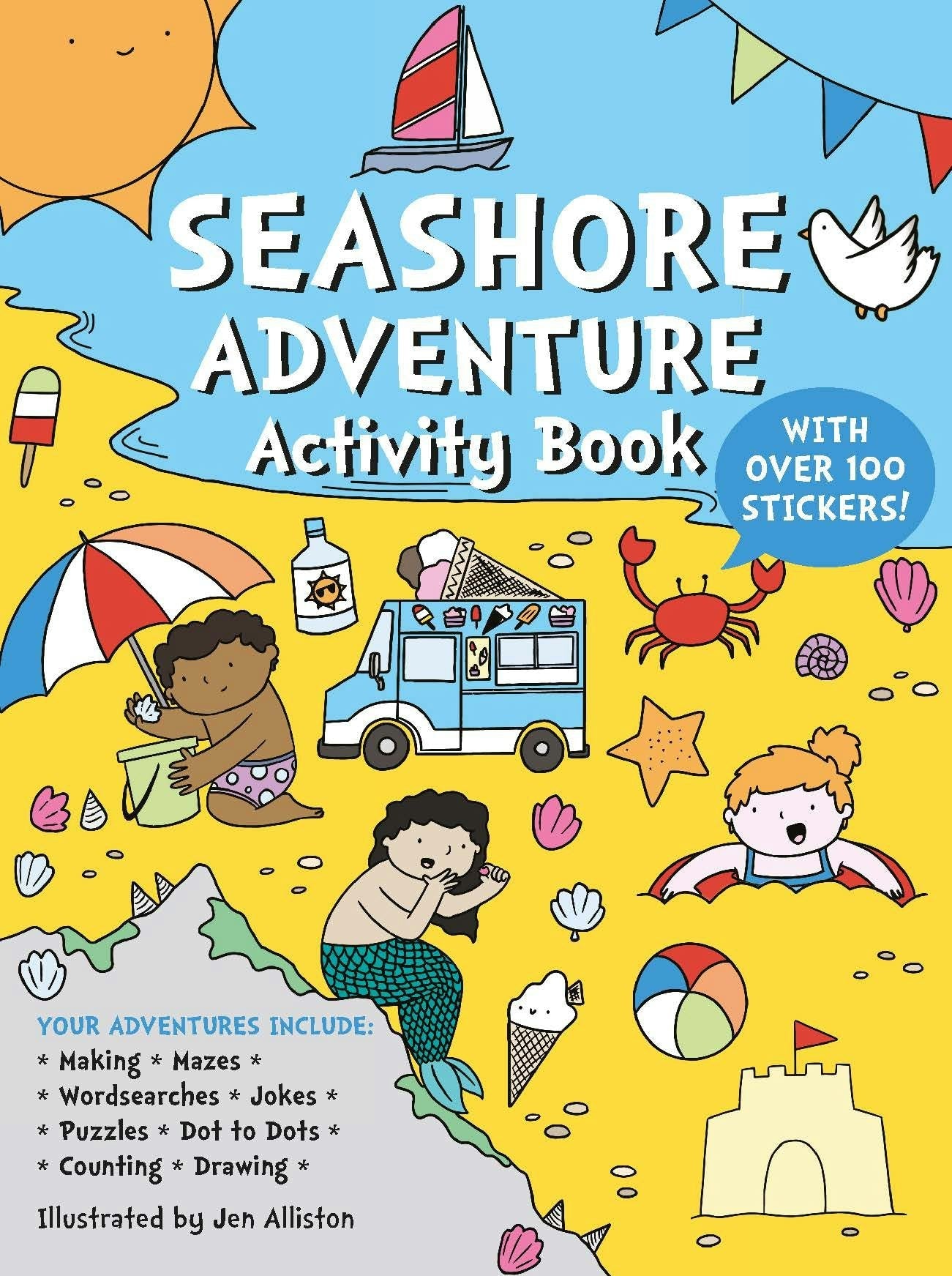 Book cover image for Seashore Adventure Activity Book ISBN: 9781787080966